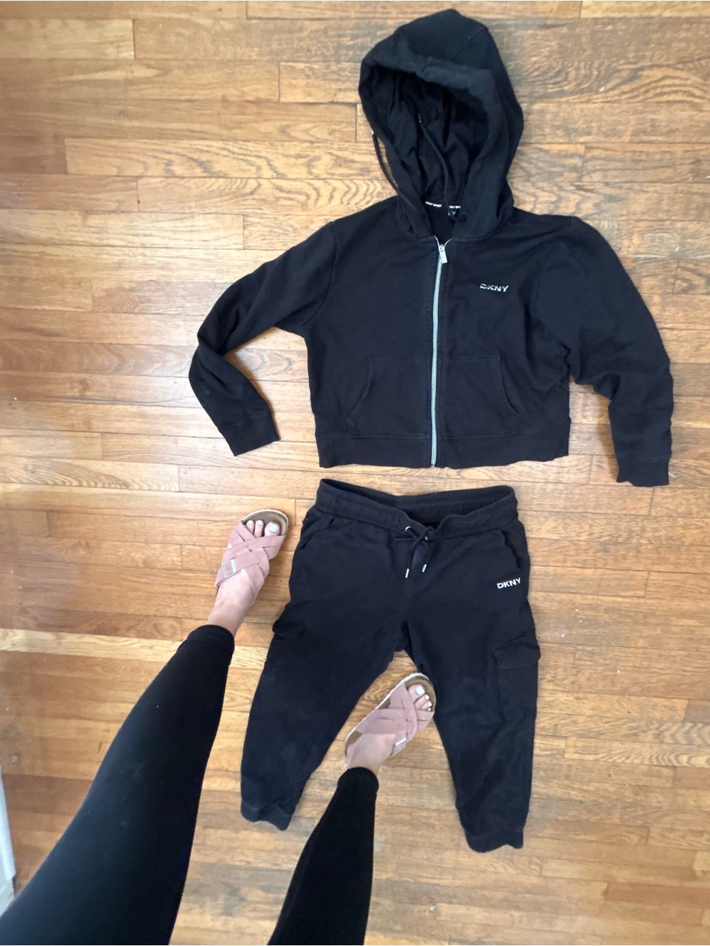 DKNY Black track suit size medium - Picture 6 of 7